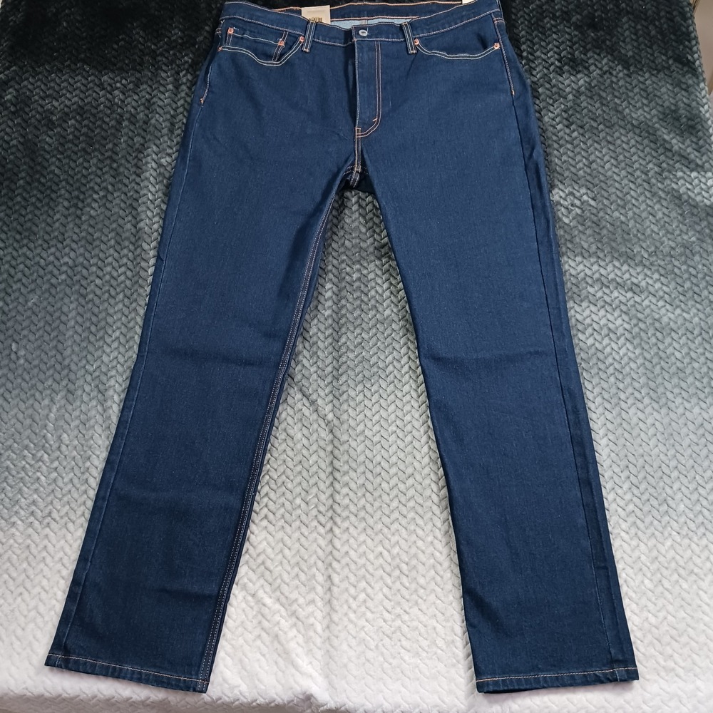 Levi's 514 Jeans Men's 38x32 Blue Cotton Denim Straight Leg Workwear Stretch